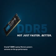 Crucial 16GB (2 x 8GB) 262-Pin DDR5 SO-DIMM DDR5 4800 (PC4 38400) Laptop Memory Model CT2K8G48C40S5