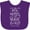 Purple, variant on Inktastic We Will Serve the Lord Bible Verse Boys or Girls Baby Bib