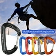 thumbnail image 2 of 16KN Carabiner High Toughness Multipurpose Wear-resistant Hiking D Shape Carabiner Buckle for Outdoor, 2 of 8