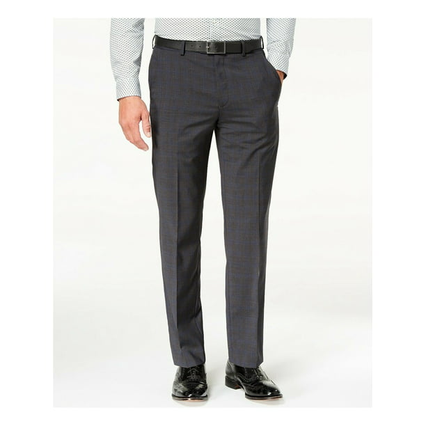 Stralend ernstig Door MICHAEL KORS Mens Gray Windowpane Plaid Classic Fit Suit Separate Pants 44W  /30L - Walmart.com