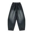 thumbnail image 2 of CAIXIA Boys Baggy Jeans Back To School Kids Wide Leg Denim Pants Baggy Loose Fit Vintage Trousers High Elastic Waisted Streetwear Preppy Clothes with Pockets, 2 of 5