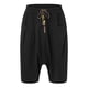 thumbnail image 5 of Pantalones harem cortos de algodón para hombre, holgados y de tiro bajo, para baloncesto/fitness, lisos, tallas M-XXXXL, 5 of 5