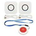 thumbnail image 2 of SOS Call Button, Long Distance Transmission Strong Signal Easy Pairing 2 For 1 Wireless Caregiver Pager Adjustable Volume  For Nurse Alert System, 2 of 8