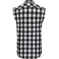 thumbnail image 6 of Mlzmgr Mens Button down Tank Tops Casual Flannel Plaid Causal Workout Running Tees, 6 of 9