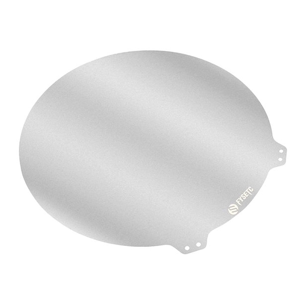 Hoja de acero de resorte Pei redonda flexible con superficie de construcción de cama caliente adhesiva Pei Sin pegatina magnética jinwen Hoja de acero PEI redonda