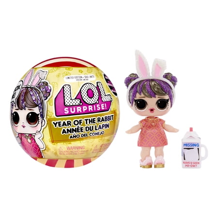 LOL Surprise Year of the Rabbit Doll Good Luck Sweetie - with Collectible Doll, 7 Surprises, Limited Edition Doll, Accessories, Pet, Lunar New Year Theme - Great Gift for Girls Age 4+