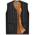 thumbnail image 1 of Warm Fleece Vest Men's Winter Lining Sleeveless Jacket, 1 of 5