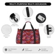 thumbnail image 4 of Balery Red Lips Kissing Bolsa de Gimnasio para Mujeres, Bolsa de Viaje con Bolsillo Húmedo, Bolsa de Fin de Semana para Mujeres, Bolsa de Viaje Resistente al Agua, 4 of 7