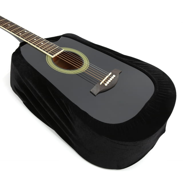 Garosa Stringed Instrument Parts Stringed Instrument Accessories Black Guitar Dust Cover Soft Portable Protective Sleeve For Acoustic