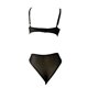 thumbnail image 5 of Gibobby Conjunto ropa interior mujer Conjunto de sujetadores sexy súper push-up para mujer, lencería transparente, brasier de encaje y bragas a juego para mujer(Negro, CH), 5 of 5
