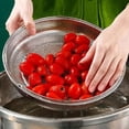 thumbnail image 6 of Food Grade Steel Steamer Basket Set for Cooking, Straining, and Rice Washing, Fits 11 - 12 Inch Cookware, 6 of 9