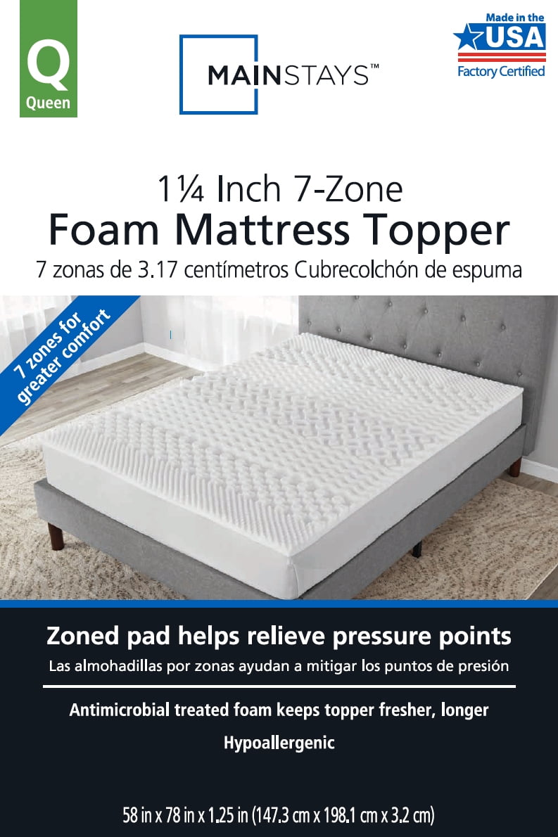 MainStays NEW-COOLING Mattress Topper Cover-Queen 