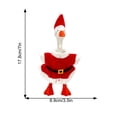 thumbnail image 3 of 7 Inch Desk Goose Outfits,Christmas Santa Costume Outfit Set For 7 In Porch Goose Figurine, Includes Hat & Dress, Tabletop Goose Statue Holiday Decor Accessory Clothes, 3 of 5