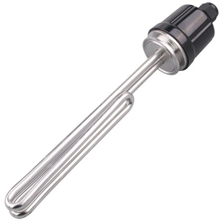 

Heating Element 1.5 inch 120V 1650W Water Heater Resistance Fold Back Type Tri-Clamp Stainless Steel Heater Tube Electric Hot Water Heater Element