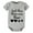 BY0071-Grey, variant on And Then There Were Four Newborn Neutral Clothes Short Sleeve Neutral Baby Girl Clothes White Baby Girl Rompers 3-6 Months