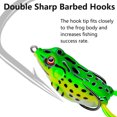 thumbnail image 3 of BE-TOOL Soft Frog-Shape Fishing Lure Silica Gel Topwater Lures with Treble Hook for Freshwater Saltwater Bass Trout, 3 of 7