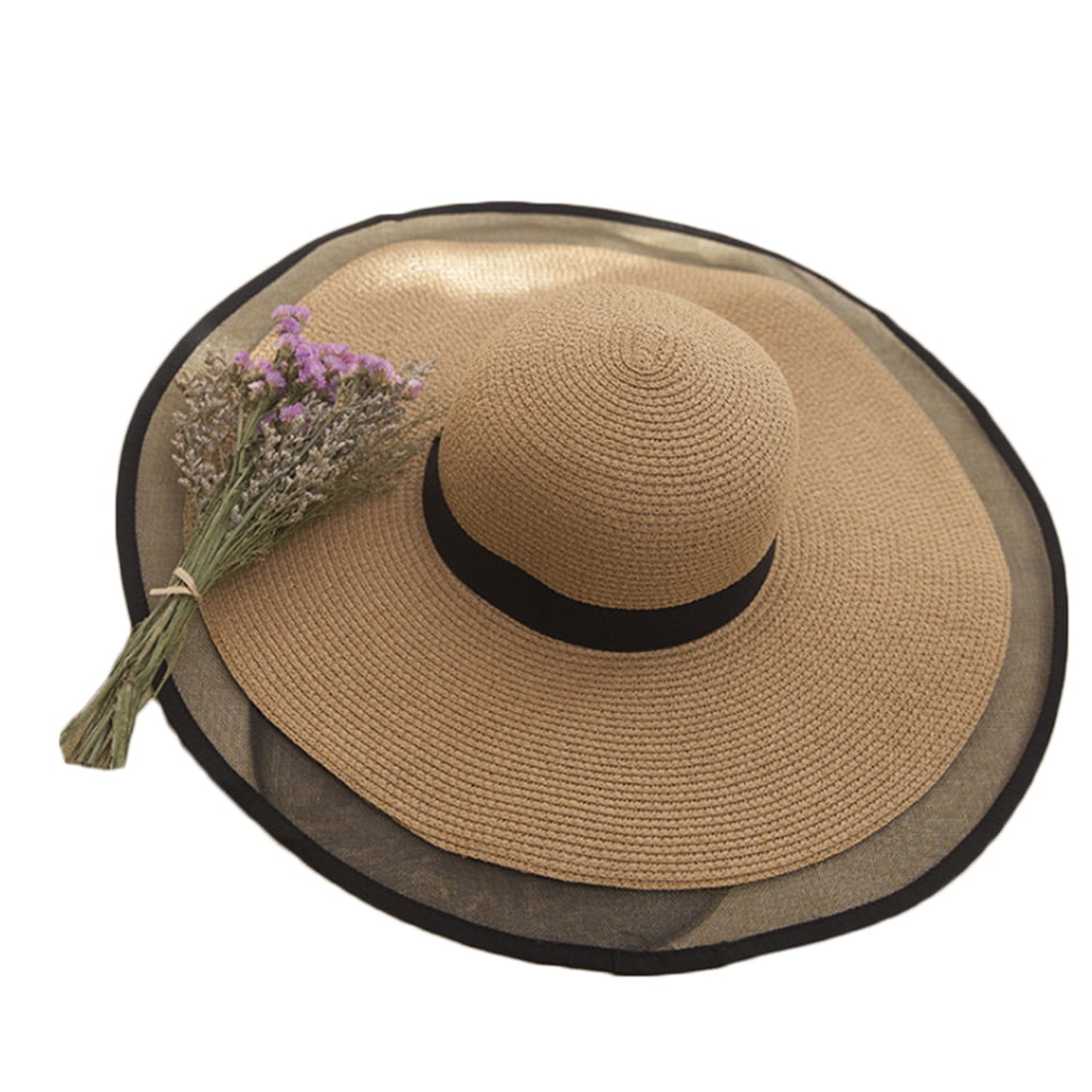 outdoorline Mesh Edge Big Straw Hat 