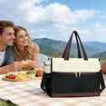 thumbnail image 1 of Bolsa de Almuerzo para Mujer, de 15,6 Pulgadas, para Portátil, con Lonchera Térmica y Compartimento Grande para Portavasos, Ideal para Enfermeras, Profesores, Trabajo, Oficina y Exteriores., 1 of 6