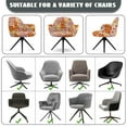 thumbnail image 6 of Xixirimido 70s 80s Hippie Floral Pattern Stretch Office Chair Cover Desk Chair Cover for Armrest Chair Universal Swivel Chair Slipcovers Mid Back Accent Dining Chair Protector, 6 of 7
