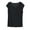 Black, variant on Wyongtao Women's Tops Dressy Casual Shirts V-neck Cap Sleeve Tops Basic Solid Summer T Shirt,Black L