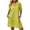 *Yellow, variant on VBVC Women's Collared Button Down Shirt Dress , Summer Short Sleeve Work Tunic Dress For Women , Ladies' Relaxed Fit Shirt Dress with Pockets,Army Green,S-5XL