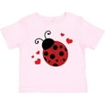 thumbnail image 3 of Inktastic Lady Bug and Hearts Girls Toddler T-Shirt, 3 of 5
