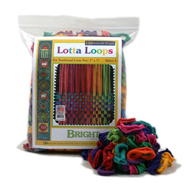 Harrisville 7 Pastel Lotta Loops in Assorted Colors Makes 8 Potholders for sale online 
