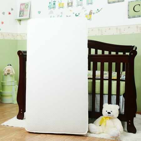 2-Stage Standard Crib/Toddler Waterproof Mattress with Natural Coconut Fiber Layer