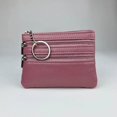 thumbnail image 3 of Kingswick Mini Leather Wallet Coin Purse 3 Zipper Pockets Key Ring Mini Pouch for Women and Teenage Girls, 3 of 8