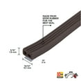 thumbnail image 3 of M-D Building Products 63644 5/16 in. x 19/32 in. x 10 ft. Brown Premium Rubber Window Seal for Large Gaps, 3 of 9