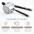 thumbnail image 4 of Bellemain Large Potato Ricer Fixed Screen Stainless Steel Potato Masher for Mashed Potatoes, 15 oz Capacity Black, 4 of 6