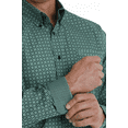thumbnail image 2 of Cinch Green Geometric Print - Mens Shirt  - Mtw1105707, 2 of 4