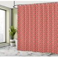 thumbnail image 5 of Ambesonne Vibrant Shower Curtain, Vintage Look Geometric Art, 69"Wx84"L, Salmon Warm Taupe, 5 of 5