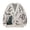 White, variant on SUXIAN Cardigan for Women Dinosaur Print Knit Sweater Oversized Streetwear Long Sleeve Open Front Cardigan Sweater