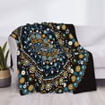 thumbnail image 3 of Rateoe Dot Mandala Pattern Flannel Throw Blanket, Ultra-soft Blanket for Bed, Couch, Car, Hypoallergenic Anti-pilling blanket-, 3 of 6