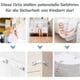 thumbnail image 4 of 6-Piece Baby Safety Door Lock, Drawer Lock, Cupboard Locks, Latches and Fridge Lock, Child Safety Cupboard, Baby Protection, Home, 4 of 5