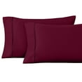 thumbnail image 2 of Superior 1200 Thread Count Egyptian Cotton Solid Pillowcase, King, Burgundy, 2 of 5