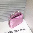 thumbnail image 1 of Bolso Hobo de satén con diamantes de imitación para mujer, bolso de mano, bolso de noche, bolso de mano, bolso de hombro, bolso de mano, bolso de fiesta, cena, lujo, diseñador Fivean unisex, 1 of 2