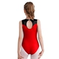 thumbnail image 2 of YONGHS Kids Girls Rhinestone Sleeveless Gymnastics Ballet Leotard Figure Ice Skating Dance Biketard Red 8, 2 of 7