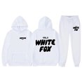 thumbnail image 1 of 2025 White Fox Unisex Letter Print Loose Hoodie Pants Set, 1 of 3
