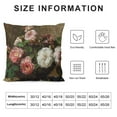 thumbnail image 5 of JEUXUS Pink Roses Art Decor Aesthetic Pillowcase Short Plush Pillow White, 5 of 5