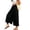 #01 Black 【Mix & Match: Stock Up on Your Favorite Colors】, variant on Women's High-Waisted Slit Pants With Pockets, Loose Casual Thin Fit, Elastic Waistband, Side Pockets, Soft Polyester, Relaxed Summer | TruHer,Black L