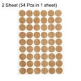 thumbnail image 3 of Uxcell 2 Sheets/108Pcs Screw Hole Stickers, 21mm Khaki Self-Adhesive Screw Cover Sticker, 3 of 6