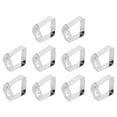 thumbnail image 4 of 10Pcs Pinces de Support de Nappe, Pinces de Nappes Stables de Style Feuille d'Acier Inoxydable pour le Dîner de Fête Familiale, 4 of 7