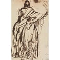 thumbnail image 2 of Benjamin Robert Haydon 13x18 Black Ornate Wood Framed Double Matted Museum Art Print Titled - Study For, Christ's Entry into Jerusalem 2 (1814 to 1820), 2 of 5