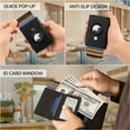 thumbnail image 3 of WELLNEC Men's Wallet with Airtag Holder, Pop-up Wallet for men, RFID Protection, 6 to 11 Cards, 3 of 8