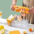 thumbnail image 1 of Enrejado de hielo, vaso para cubitos de hielo, máquina mágica para hacer cubitos de hielo, bandejas fáciles de usar para 24 cubitos de hielo, molde para helado de doble capa, dos en uno, apto para uso, 1 of 4