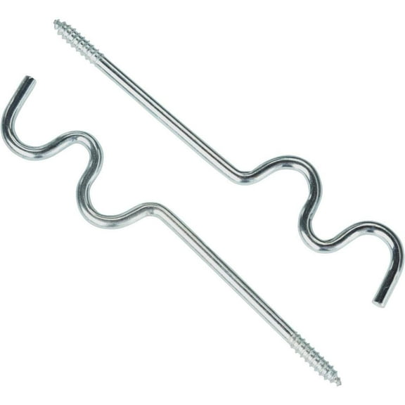 Levolor Curtain Rod Support Hook Set - Hardware Included - 3 Pack, Silver