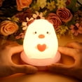 thumbnail image 4 of Luz nocturna para guardería para bebé, regulable en 3 direcciones, pequeña, luz nocturna recargable para dormitorio de niños, baño, pasillo, blanco cálido, 4 of 5
