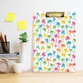 thumbnail image 6 of Plastic Clipboard Acrylic Hanging Clip Board with Gold Low Profile Office School Supplies 12.5x9 Colorful Coconut Tree, 6 of 9
